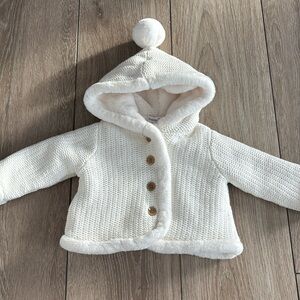 Fur Lined Sweater Jacket